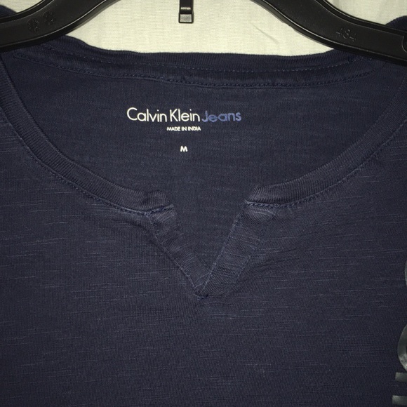 Navy Calvin Klein Jeans dress shirt - Picture 3 of 3